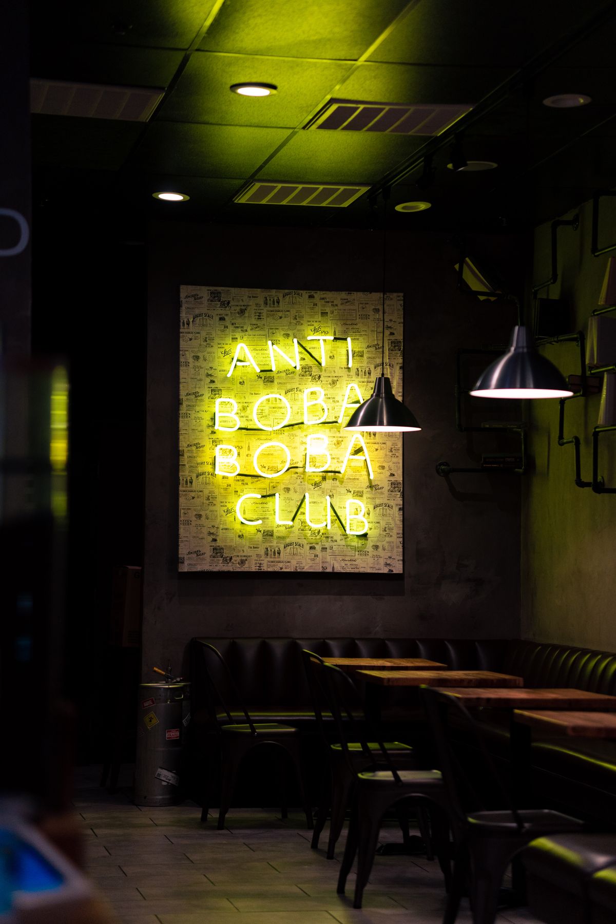 A boba tea shop