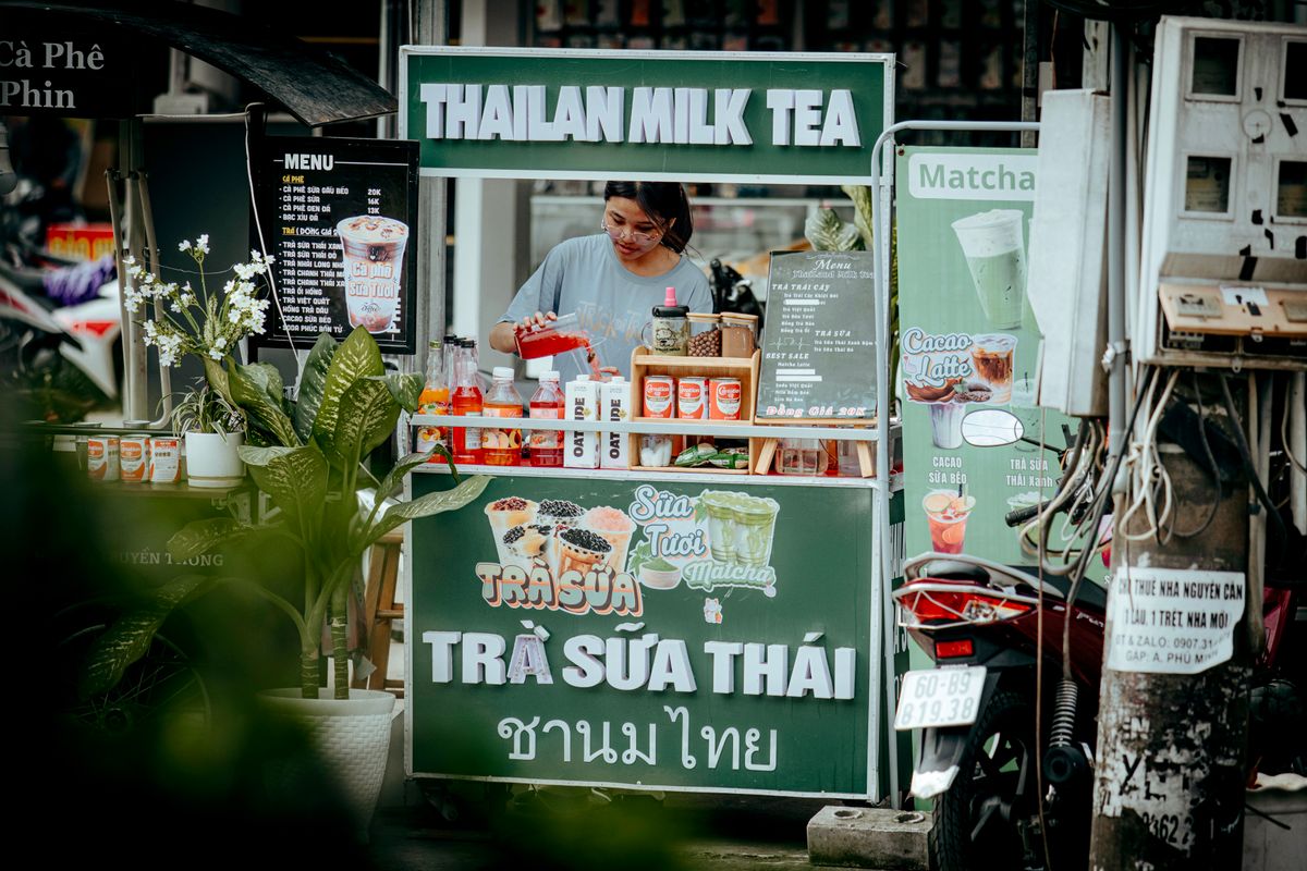 A boba tea shop