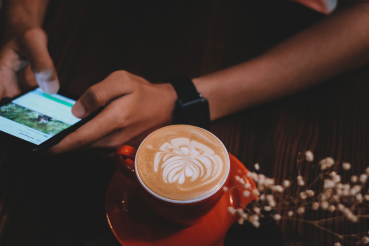 Placing an order on a phone
